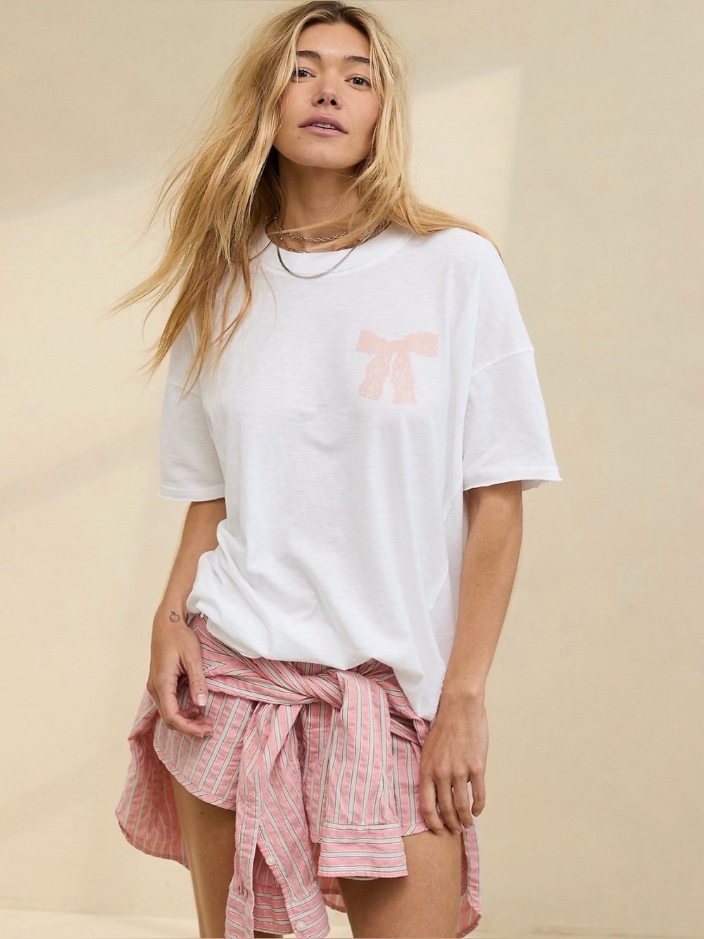 NWOT Aerie Oversized Graphic Boyfriend T-Shirt